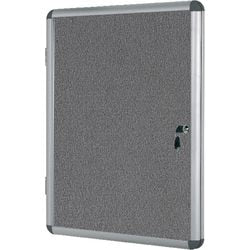 Vitrine bi-office magnetic vt950103150 aluminium afsluitbaar