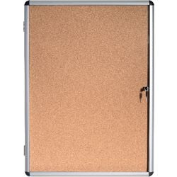 Vitrine bi-office magnetic vt630101150 aluminium afsluitbaar