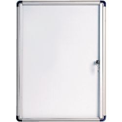 Vitrine bi-office magnetic vt810109660 aluminium afsluitbaar