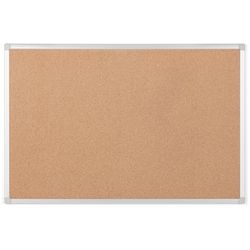 Prikbord bi-office earth ca021790 bruin, zilver