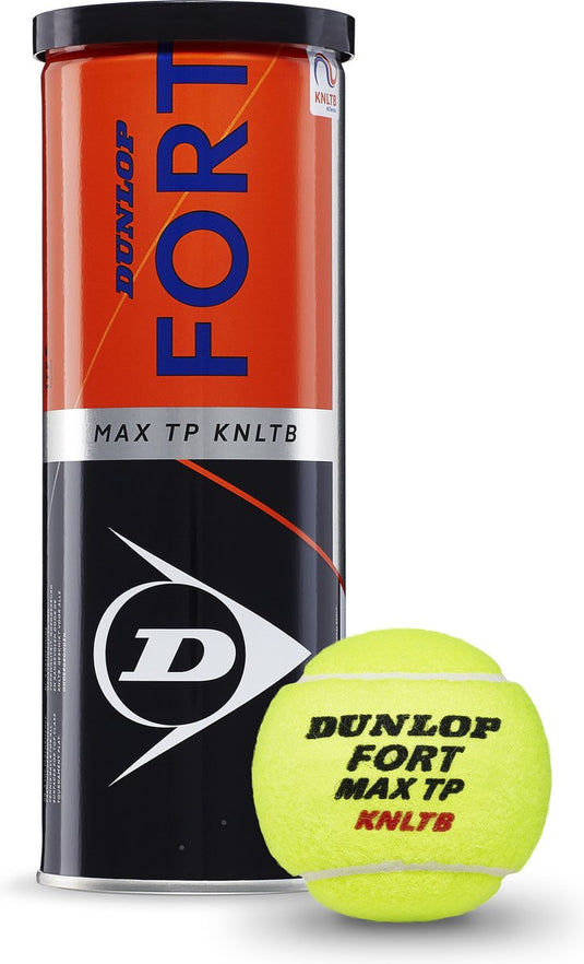 Dunlop - fort max tp knltb - tennisballen - gasgevuld - 3 ballen
