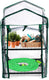 Kinzo broeikas kweekkas 45 x 50 x 80 cm - tuinkas met 2 verdiepingen - compacte broeikast voor planten en kweekbak - weerbestendig en transparant