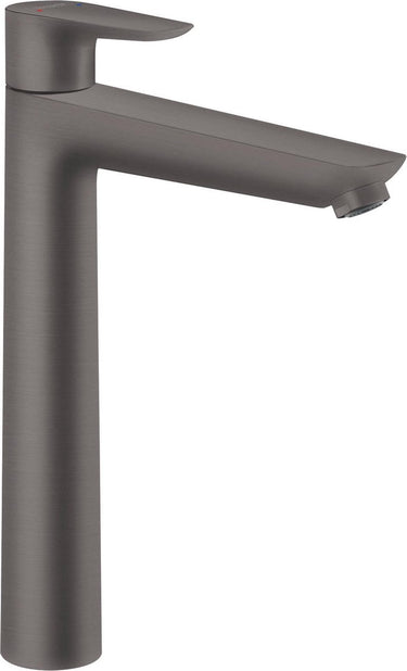 Hansgrohe talis e - wastafelmengkraan - ééngreeps bediening - met trekwaste - 240mm maat - brushed black chrome