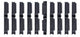Unbranded anp framd afdekdop voor 3 kabels pvc zw ds a 10