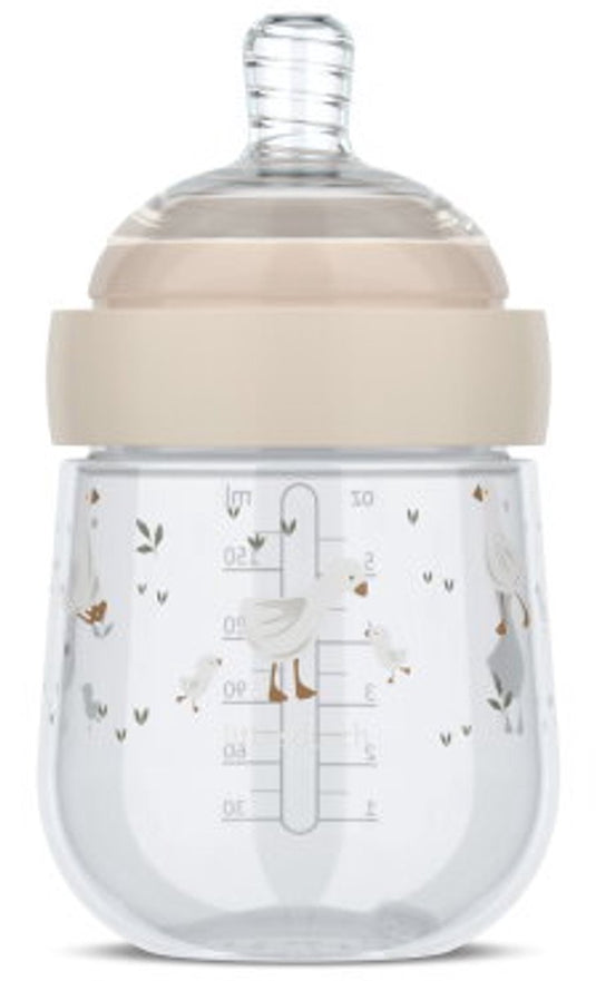 Mepal mio babyfles little dutch - 165 ml - anti-koliek - spiraalontwerp voorkomt verstopping - siliconen van medische kwaliteit - little goose