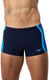 Speedo solid splice aquashort heren sportzwembroek - marine blauw