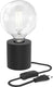 Calex tafellamp rond - industrieel - e27 fitting - zwart - excl. lichtbron