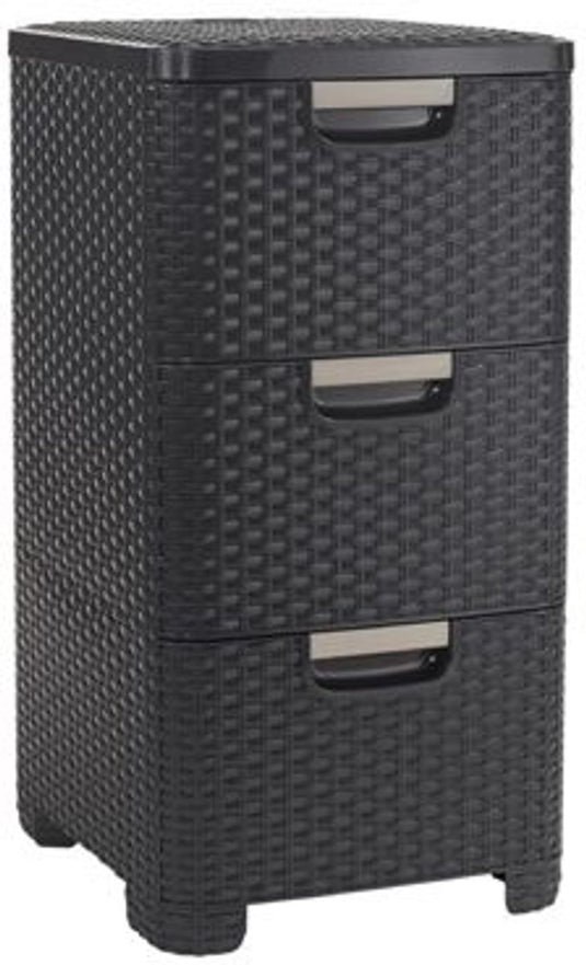 Curver style ladesysteem - 3x14 liter - antraciet