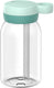 Mepal drinkfles met rietje campus - 450 ml - waterfles kinderen - lekdicht - hygiënische draaideksel - cool mint