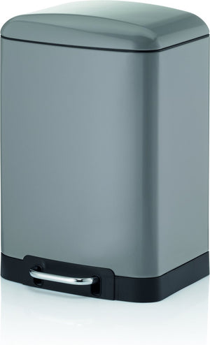 Kela afvalemmer rvs grijs, 12 l - | davino