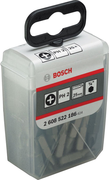 Bosch bit extra-hart ph 2, 25 mm 25st