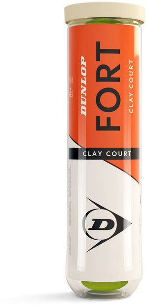 Dunlop - fort clay court - 4pet- tennisballen- yellow