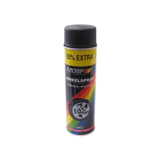 Load image into Gallery viewer, Motip spuitbus 400ml wheelspray mat-zwart
