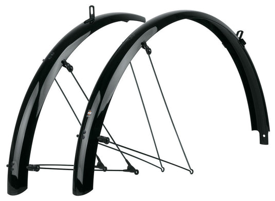 Sks bleumels basic 45mm spatbord set, zwart