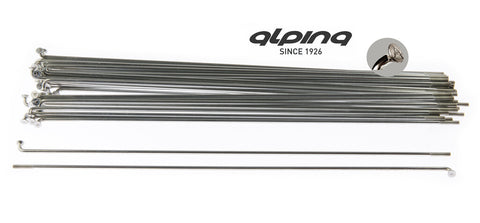 Alpina Spoke Zinc 13-296 without nipple silver (144pcs)