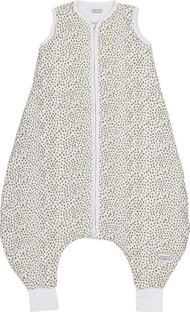 Meyco baby cheetah baby winter slaapoverall jumper - taupe - 80cm - 2.0 tog