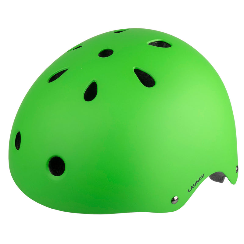 Load image into Gallery viewer, M-wave launch matt green bmx helmet
