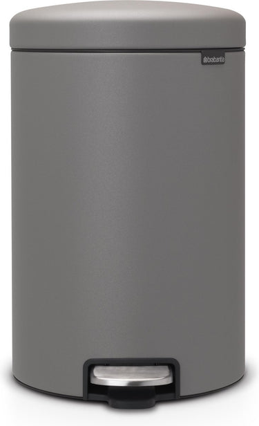 Brabantia newicon prullenbak - 20 liter - mineral concrete grey