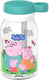 Mepal drinkfles met rietje campus - 450 ml - waterfles kinderen - lekdicht - hygiënische draaideksel - peppa pig