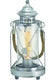 Eglo vintage bradford - tafellamp - 1 lichts - antiek zilver - helder glas