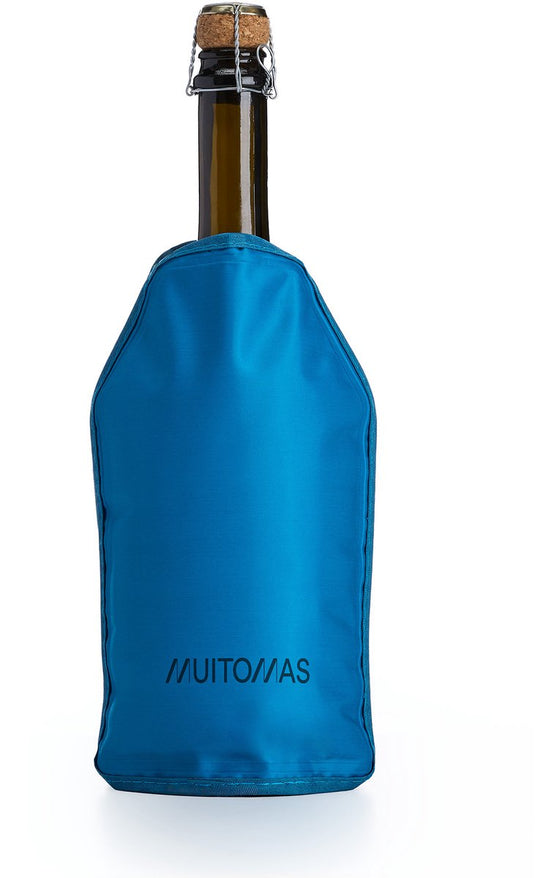 Muitomas fleskoeler glacette - neopreen - compact lichtgewicht - blauw