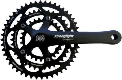 Stronglight crankstel impact crankset strongl.impact 28 38 48t black