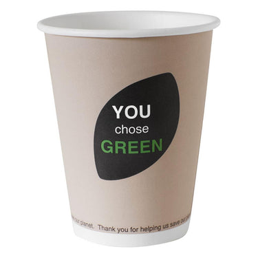 Duni bio wegwerp bekers you chose green 240 ml 10 stuks
