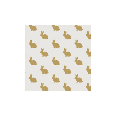 Duni servetten golden bunny 3-laags tissue 24x24cm