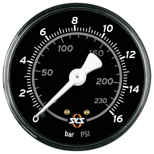 Sks pompd manometer 63mm 16 bar zw