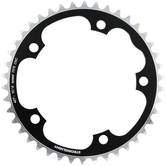 Stronglight kettingblad zircal 7075 t6 chain ring strongl.zircal 130mm 42t b