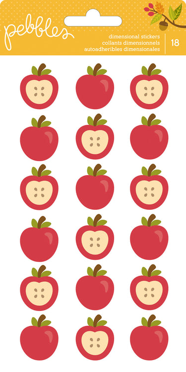 Pebbles • stickers puffy apple