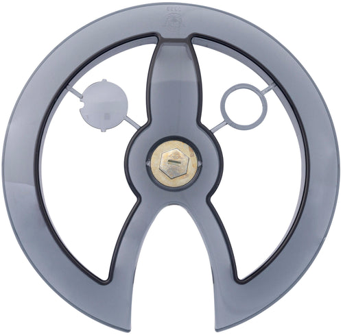 Hebie kettingbescherming 0323 e5 chain guard disc 0323 black transp.