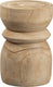 Woood bikkel kruk - hout - naturel - 40x28x28