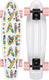 Nijdam flipgrip skateboard - high season - wit roze