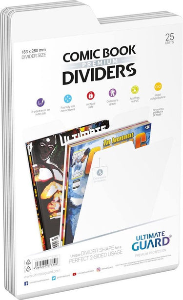 Ultimate guard comic book dividers (25) - white