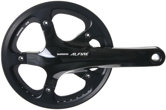 Shimano crankstel alfine fc-s501 crankset shim.alfi.fcs501 45t.170mm ht2 1sp bl.