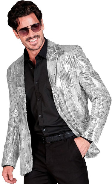 Widmann pailletten colbert showmaster silver shine man