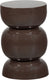 Woood breno bijzettafel - metaal - donkerbruin - 46x30x30