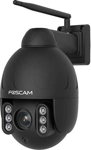 Foscam sd4 beveiligingscamera buiten – 4mp ptz ip camera – 4x optische zoom – dual-band wifi – 2-weg audio – nachtzicht 50m – persoonsdetectie – ip66 – alexa google assistant – zwart
