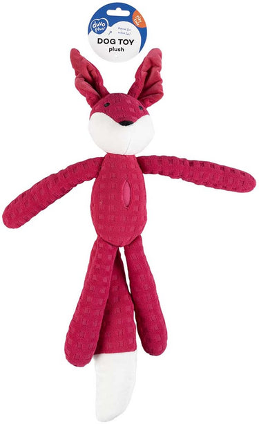 Duvo plus - plush fox crackle snuffle - zacht - vulbaar met snacks - met geluid