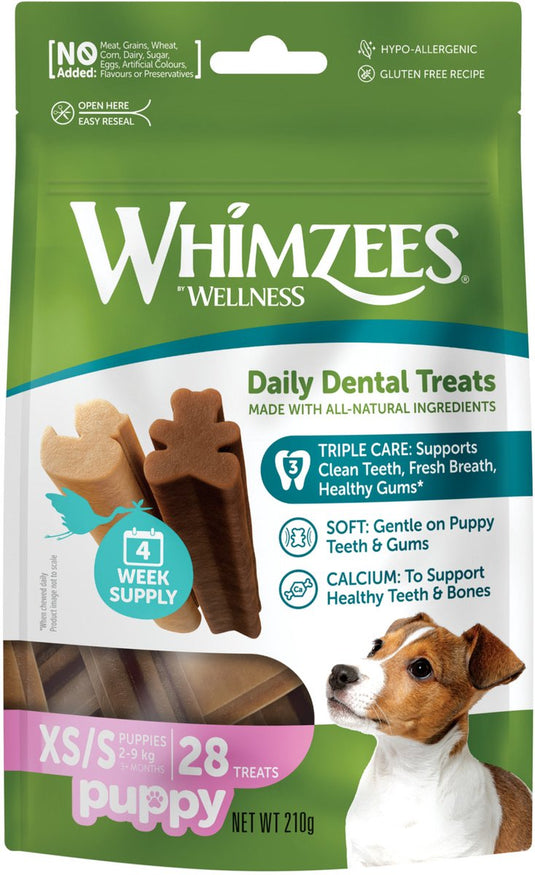 Whimzees puppy xs s - kauwsnacks - hond - 28st