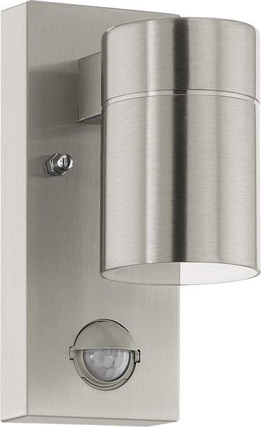 Eglo riga 5 wandlamp buiten - bewegingssensor - gu10 - 16,5 cm - rvs