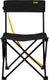 Abbey camp campingstoel opvouwbaar - laag - zwart - 40x40x65cm - 80 kg