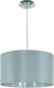 Eglo maserlo - hanglamp - 1 lichts - ø38 cm - stof - grijs, zilver