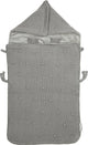 Meyco baby knots voetenzak - grey - 40x82cm