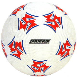 Alert sport voetbal rublatex (maat 5 360-380 gr) assorti | 5 stuks