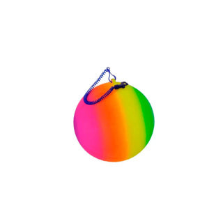Load image into Gallery viewer, Regenboogbal met koord | 4 stuks
