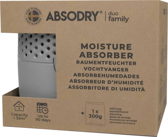 Absodry duo family bag series 3 grijs