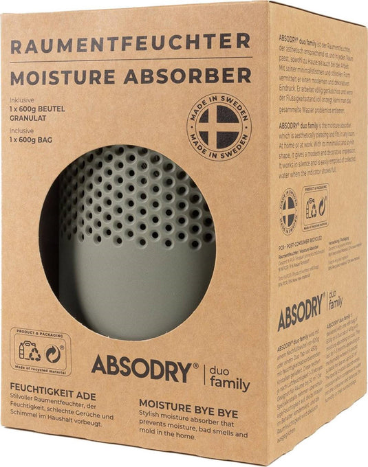 Absodry duo family bag vochtvanger series 6 green - inclusief 1 vulling