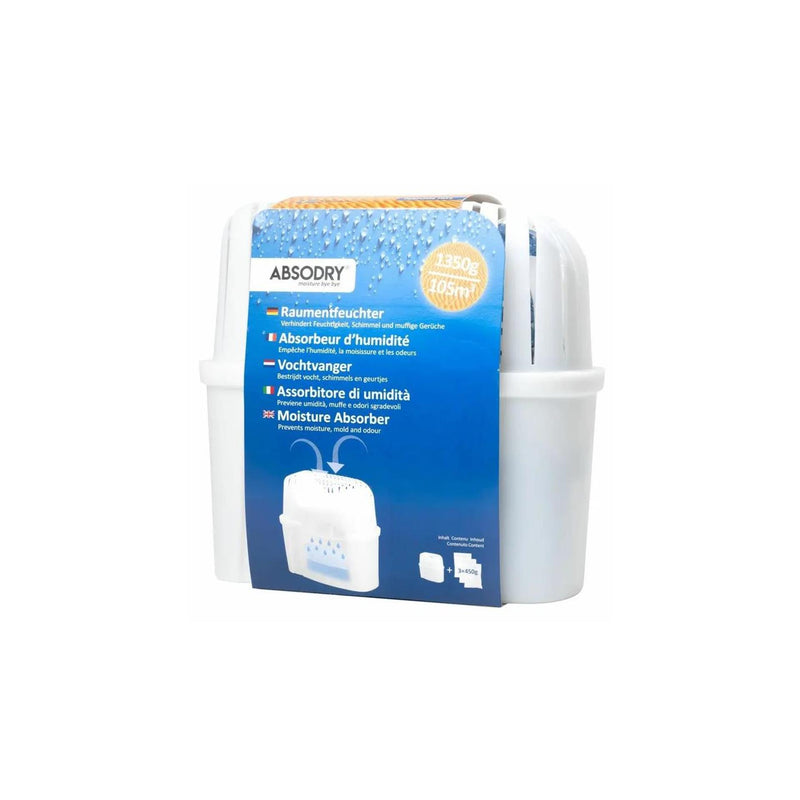 Load image into Gallery viewer, Absodry classic vochtvanger 25x13xh24cm met 3x navulzak 450gr

